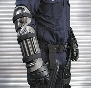 TECHPEACE Body Armour Light, limb protections for public order situations where CE Level 2 protection is not required